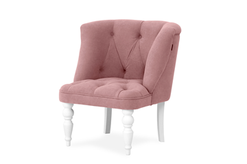 Кресло на ножках Бриджит розовый ножки белые в Черкесске