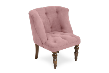 Кресло Бриджит розовый ножки коричневые в Черкесске