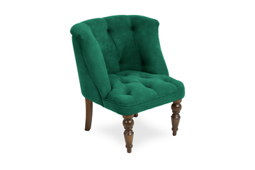 Кресло Бриджит зеленый ножки коричневые в Черкесске