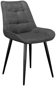 Обеденный стул 206М, микровелюр B22 grey, ножки черные в Черкесске - предосмотр