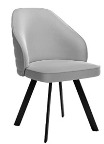 Обеденный стул dikline 276 Е28 светло-серый  ножки черные в Черкесске