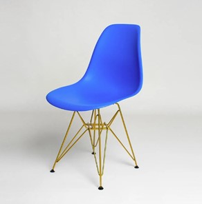 Обеденный стул DSL 110 Gold (синий) в Черкесске