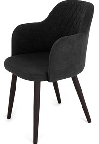 Кухонный стул Эспрессо-1, ноги черные круглые XXL (R38)/велюр T190 Горький шоколад в Черкесске