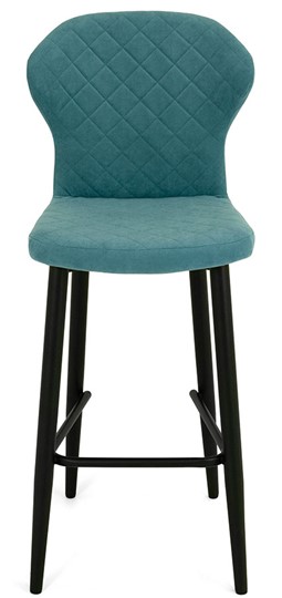 Обеденный стул Марио барный(Аквамарин Т179/ноги черные) в Черкесске - изображение 1