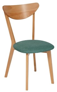Кухонный стул MAXI (Макси), бук/ткань 86x48,5x54,5 Морская волна/ натуральный бук арт.19590 в Черкесске