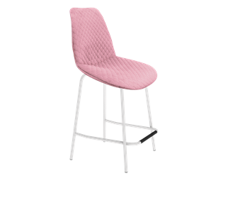 Полубарный стул SHT-ST29-С22 / SHT-S29P-1 (розовый зефир/белый муар) в Черкесске