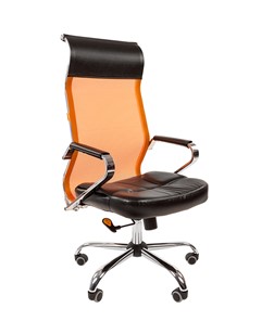 Кресло офисное CHAIRMAN 700 сетка, цвет оранжевый в Черкесске