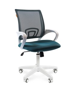 Офисное кресло CHAIRMAN 696 white, ткань, цвет зеленый в Черкесске