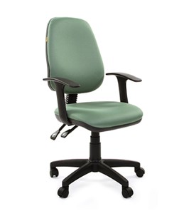 Офисное кресло CHAIRMAN 661 Ткань стандарт 15-158 зеленая в Черкесске - предосмотр