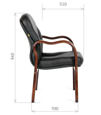 Кресло офисное CHAIRMAN 658 Натуральная кожа черный в Черкесске - изображение 2