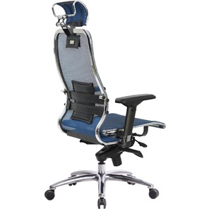 Кресло офисное Samurai S-3.04, синий в Черкесске - предосмотр 3