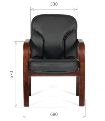 Кресло офисное CHAIRMAN 658 Натуральная кожа черный в Черкесске - изображение 1