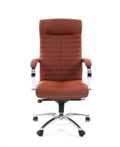 Компьютерное кресло CHAIRMAN 480 Экокожа Terra 111 (коричневая) в Черкесске - предосмотр 1