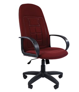 Офисное кресло CHAIRMAN 727 ткань ст., цвет бордо в Черкесске