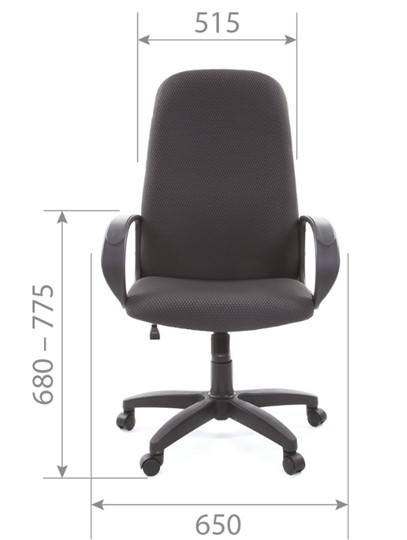Компьютерное кресло CHAIRMAN 279 JP15-1 черно-серый в Черкесске - изображение 4