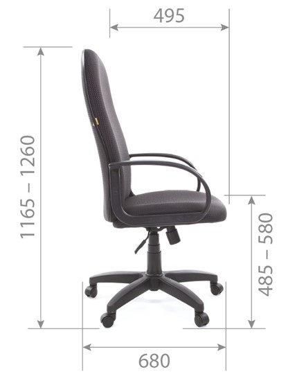 Компьютерное кресло CHAIRMAN 279 JP15-1 черно-серый в Черкесске - изображение 5