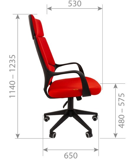 Кресло CHAIRMAN 525, серое в Черкесске - изображение 2