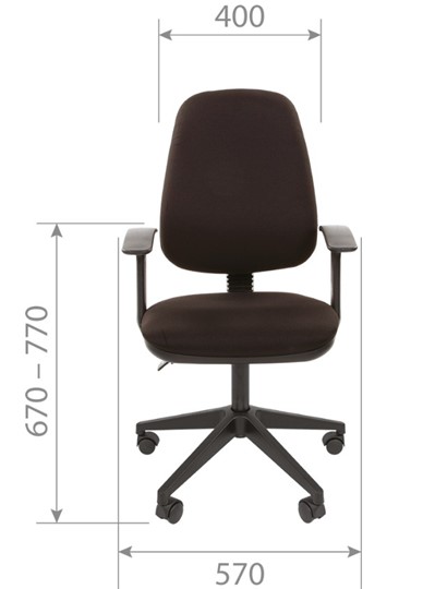 Кресло офисное CHAIRMAN 661 Ткань стандарт 15-13 серая в Черкесске - изображение 3