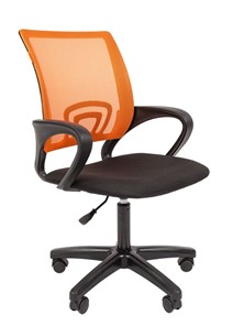 Офисное кресло CHAIRMAN 696 black LT, оранжевый в Черкесске