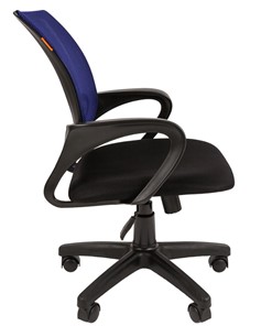Кресло компьютерное CHAIRMAN 696 black Сетчатый акрил DW61 синий в Черкесске - предосмотр 2