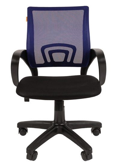 Кресло компьютерное CHAIRMAN 696 black Сетчатый акрил DW61 синий в Черкесске - изображение 1