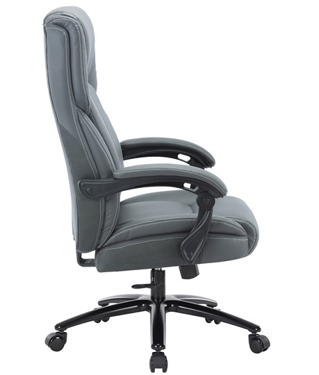 Офисное кресло CHAIRMAN CH415 эко кожа серая в Черкесске - изображение 2