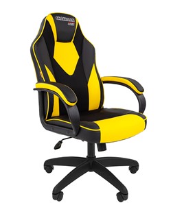 Кресло CHAIRMAN GAME 17, цвет черный /желтый в Черкесске