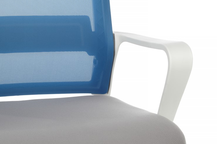 Компьютерное кресло RCH 1029MW, серый/синий в Черкесске - изображение 5