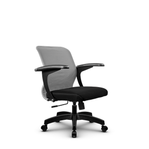 Офисное кресло SU-M-4/подл.160/осн.001, Светло-серый/Черный в Черкесске