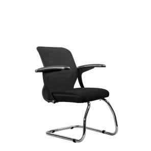 Офисный стул SU-M-4/подл.160/осн.007, Темно-серый/Черный в Черкесске
