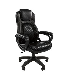 Офисное кресло CHAIRMAN 432, экокожа, цвет черный в Черкесске