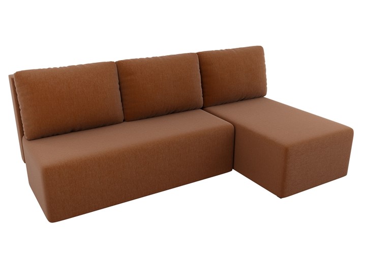 Угловой раскладной диван Поло, Коричневый (рогожка) в Черкесске - изображение 3