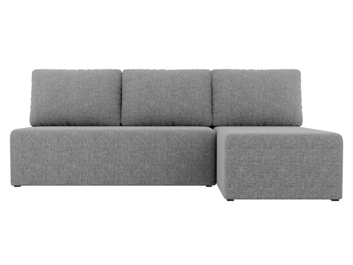 Угловой раскладной диван Поло, Серый (рогожка) в Черкесске - изображение 1