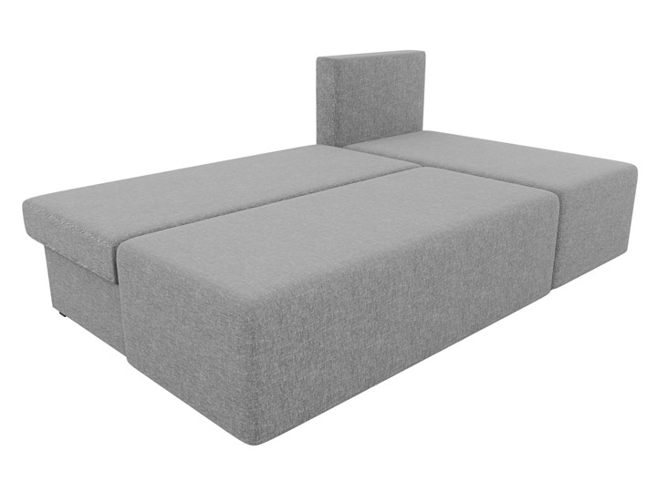 Угловой раскладной диван Поло, Серый (рогожка) в Черкесске - изображение 4