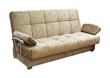 Прямой диван Милана 6 БД с хром. подлокотниками, Боннель в Черкесске