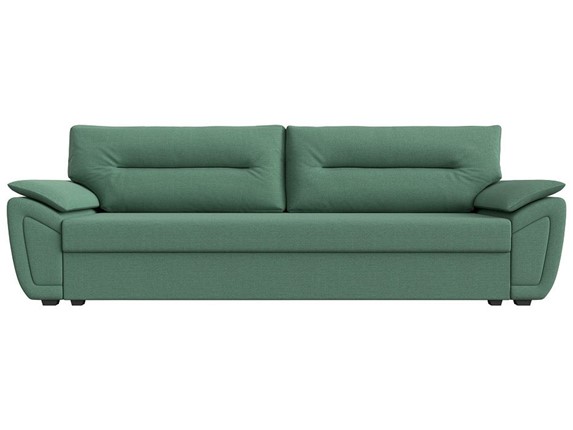 Прямой диван Нэстор Лайт, Амур зеленый (рогожка) в Черкесске - изображение