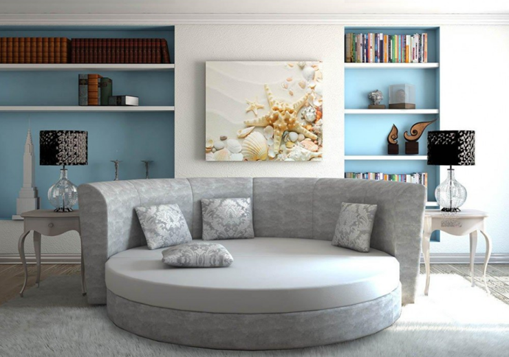 Круглый диван-кровать Смайл в Черкесске - изображение 5