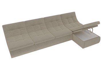 Модульный раскладной диван Холидей, Бежевый (микровельвет) в Черкесске - предосмотр 7