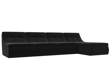 Модульный раскладной диван Холидей, Черный (микровельвет) в Черкесске