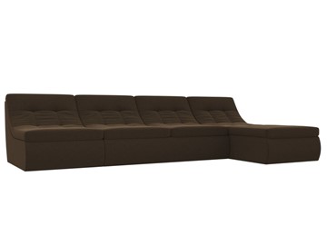 Модульный раскладной диван Холидей, Коричневый (микровельвет) в Черкесске