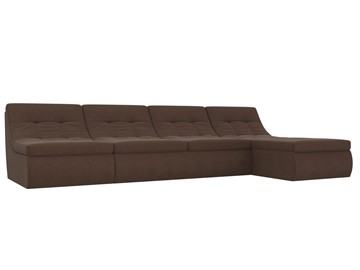 Модульный раскладной диван Холидей, Коричневый (рогожка) в Черкесске