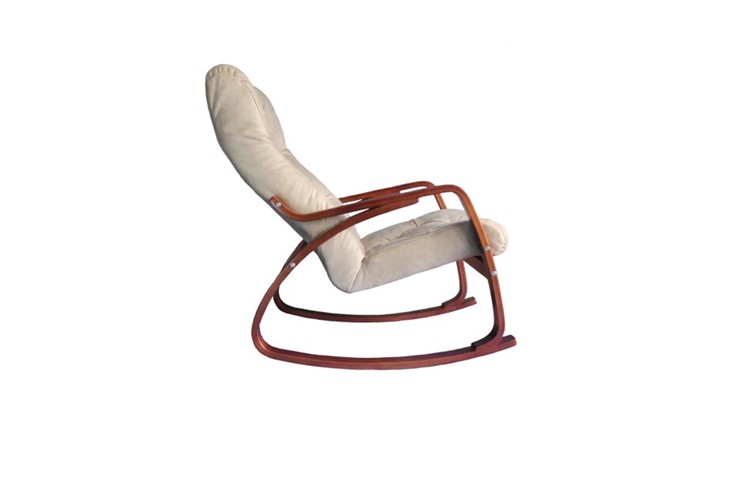 Кресло-качалка Гранд, замша крем в Черкесске - изображение 1
