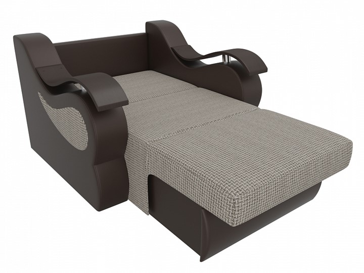Кресло-кровать Меркурий (60), Корфу 02 (рогожка)/черный (экокожа) в Черкесске - изображение 1
