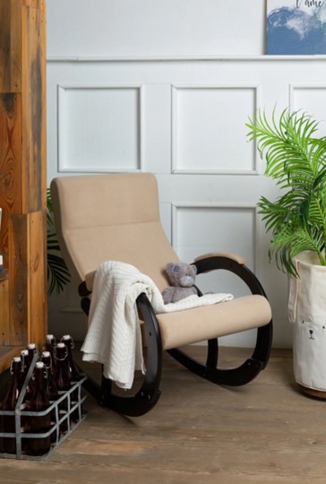 Кресло-качалка в гостиную Корсика, ткань Amigo Beige 34-Т-AB в Черкесске - изображение 8
