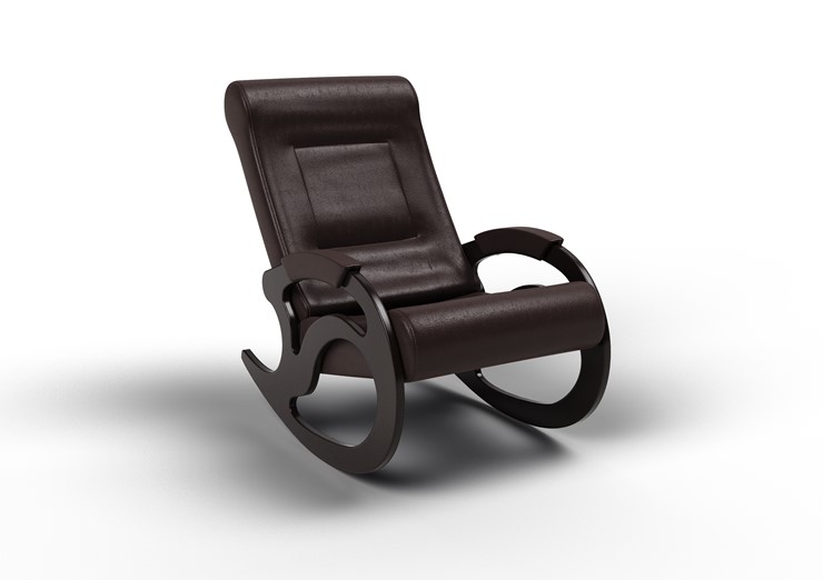 Кресло-качалка Вилла, экокожа крем 11-К-КР в Черкесске - изображение 1
