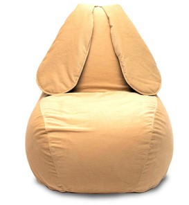 Кресло-мешок Зайка (длинные уши), желтый в Черкесске