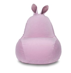 Кресло-мешок Зайка (короткие уши), розовый в Черкесске