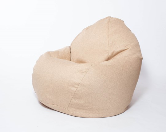 Кресло-мешок Макси, рогожка, 150х100, песочное в Черкесске - изображение