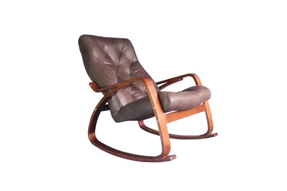 Кресло-качалка Гранд, замша шоколад в Черкесске - изображение