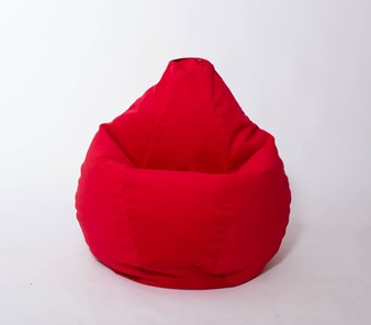 Кресло-мешок Груша большое, велюр однотон, красное в Черкесске - предосмотр 2